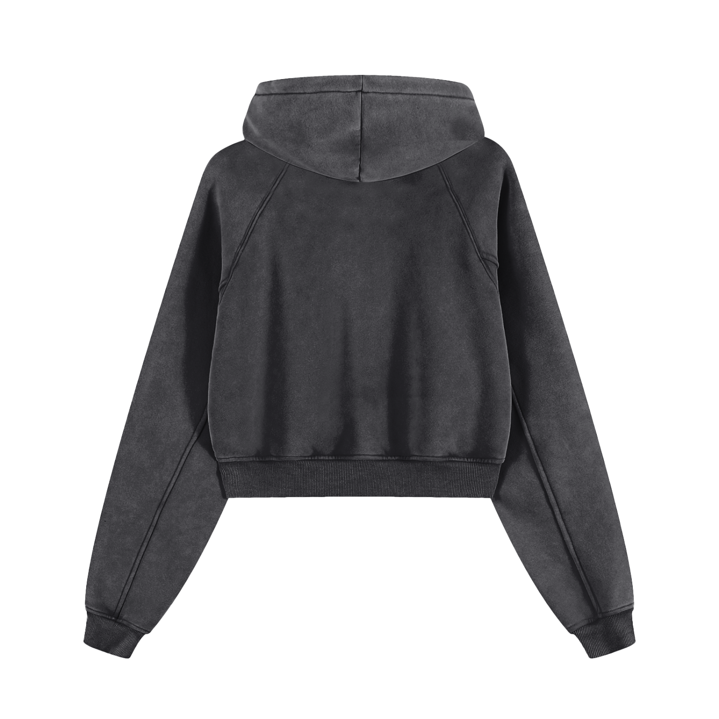 LE Snow Washed Cropped Hoodie