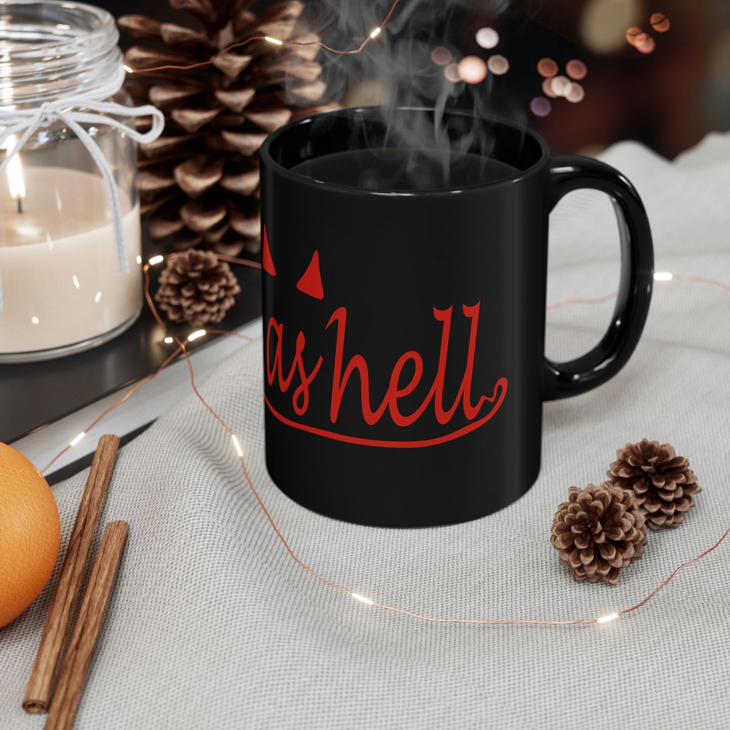 Hot as Hell Black Mug (11oz, 15oz)