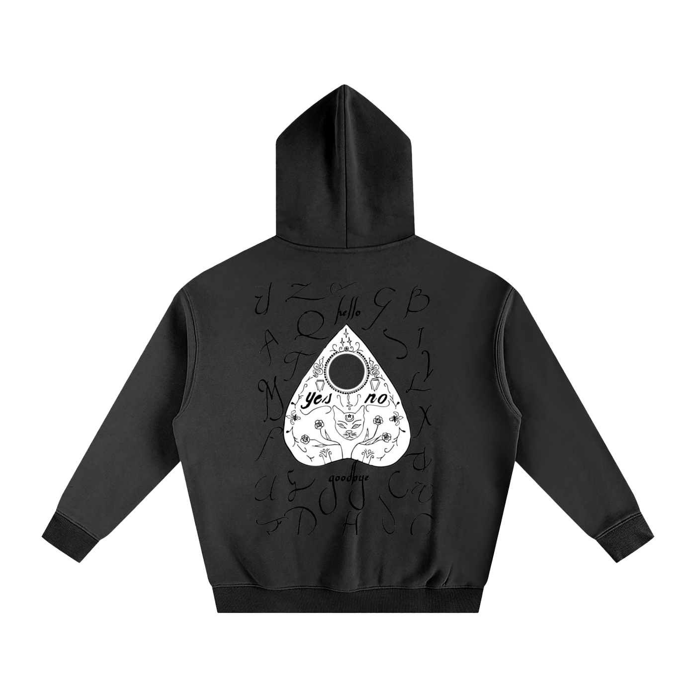 Ouija Oversize Fleeced Hoodie