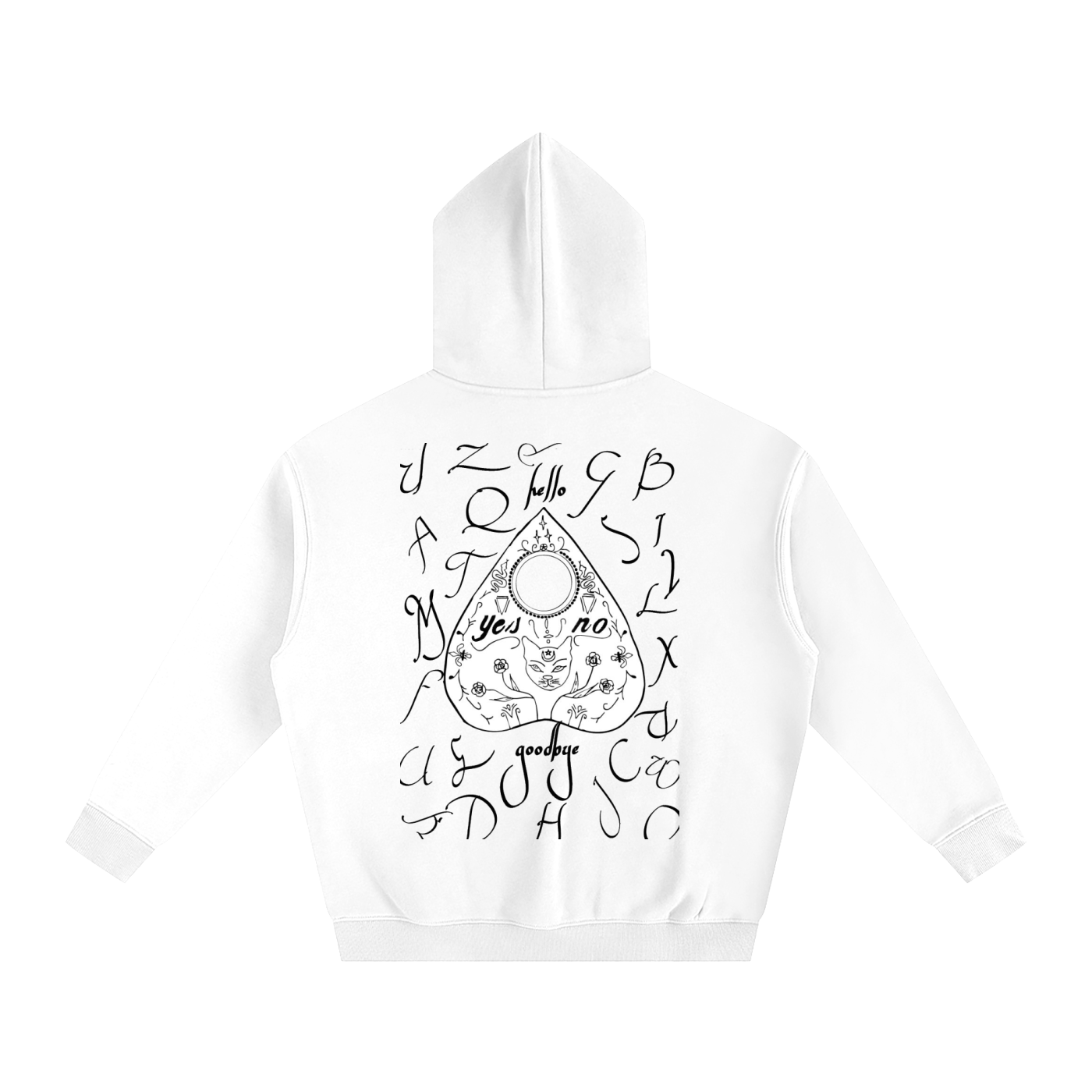 Ouija Oversize Fleeced Hoodie