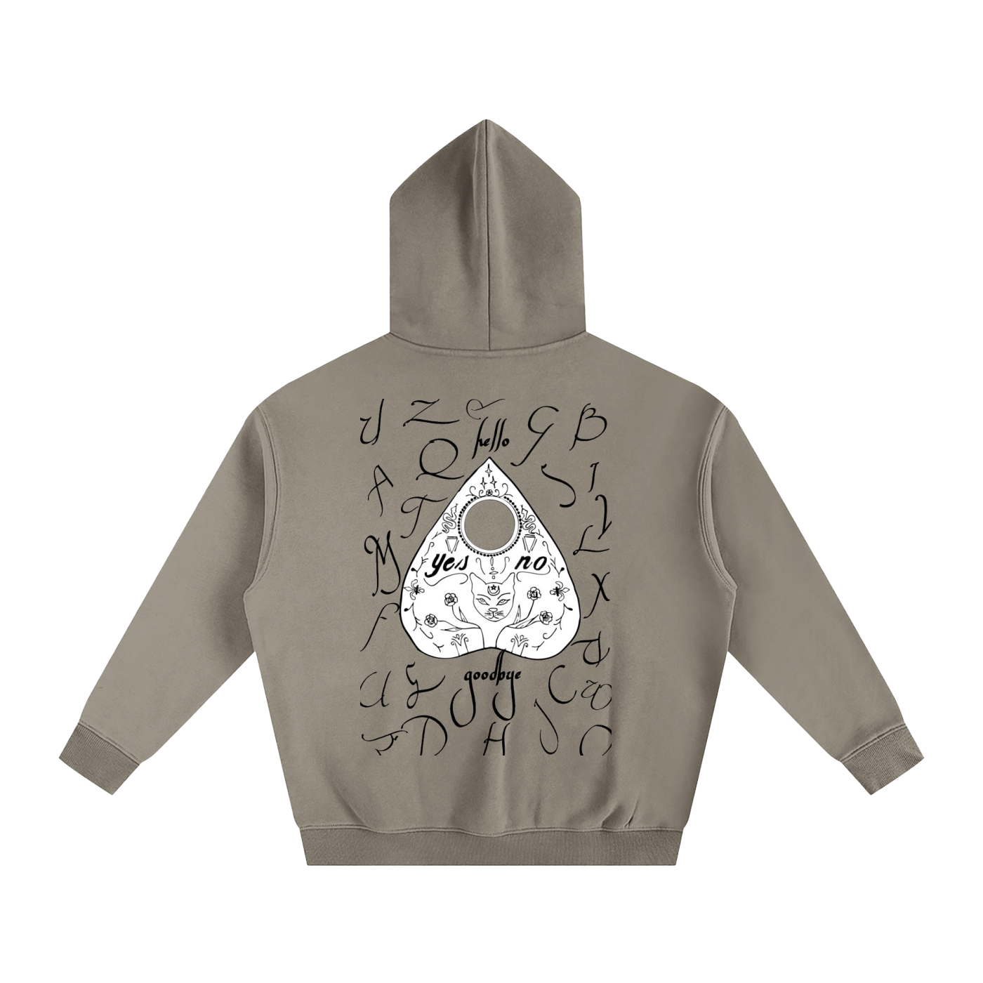 Ouija Oversize Fleeced Hoodie