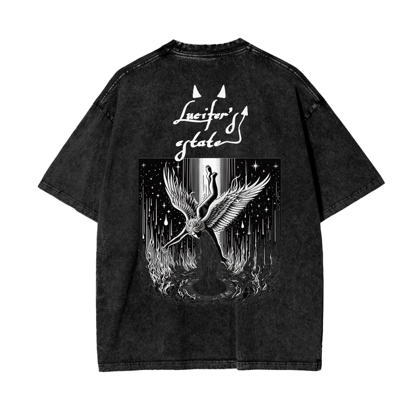 Fallen Angel Oversize Snow Washed T-Shirt