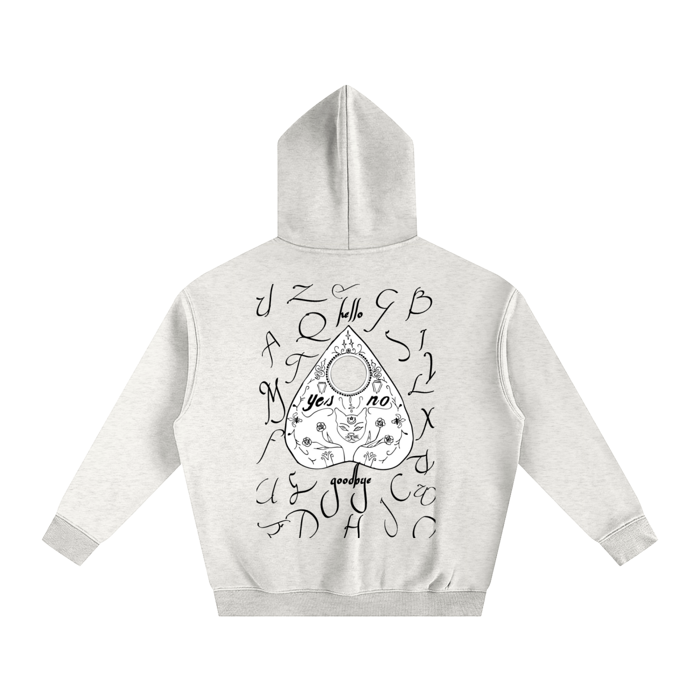 Ouija Oversize Fleeced Hoodie