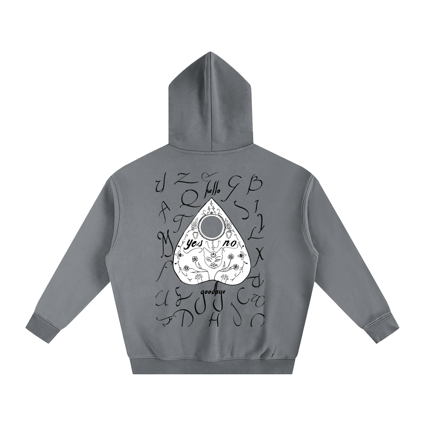 Ouija Oversize Fleeced Hoodie