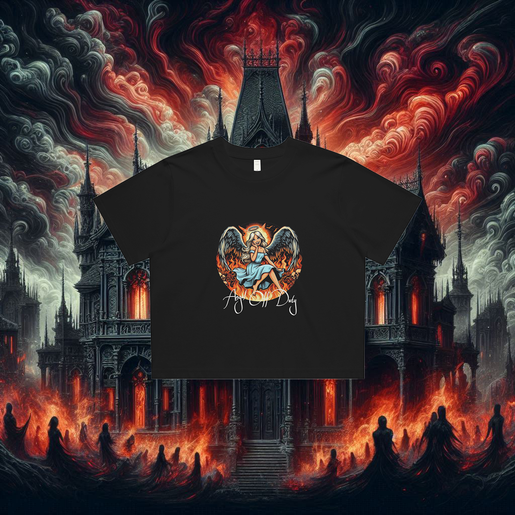 Angel Off Duty Crop Tee