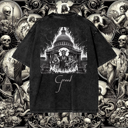 Greed Snow Washed T-Shirt