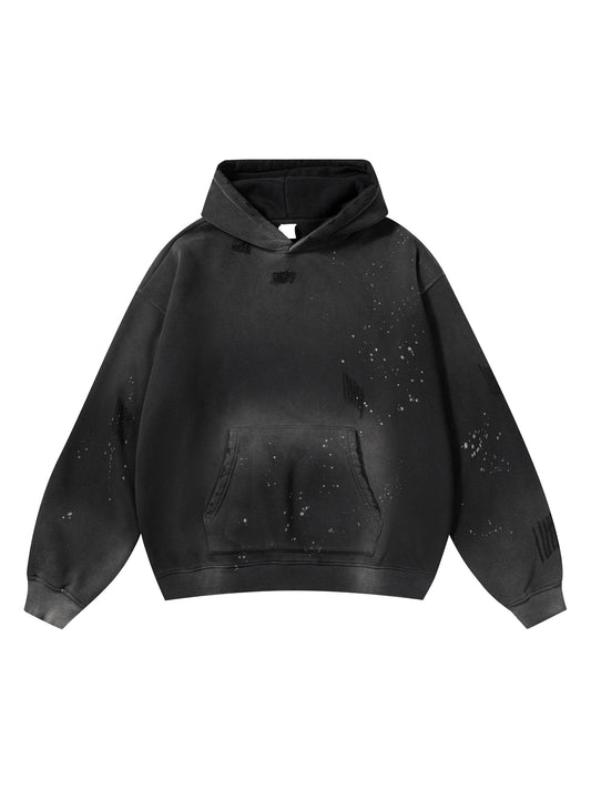 LE Vintage Wash Frayed Fleece Hoodie
