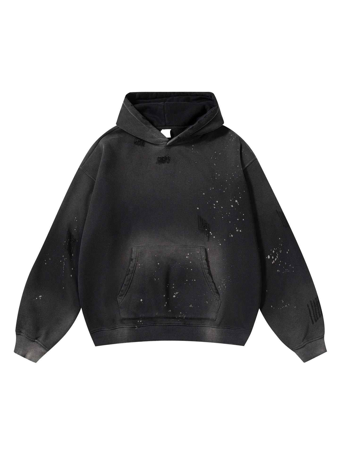 LE Vintage Wash Frayed Fleece Hoodie