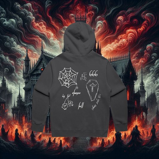No Chance In Hell Faded Hoodie